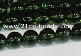 CNC441 15.5 inches 6mm round dyed natural white crystal beads