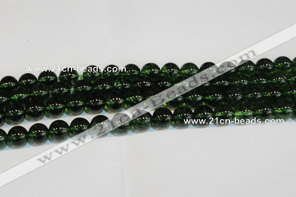 CNC444 15.5 inches 12mm round dyed natural white crystal beads