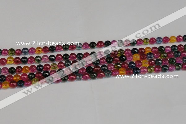 CNC451 15.5 inches 6mm round dyed natural white crystal beads