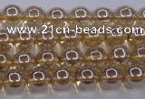 CNC500 15.5 inches 4mm round dyed natural white crystal beads