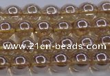 CNC501 15.5 inches 6mm round dyed natural white crystal beads