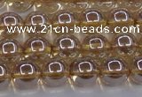 CNC502 15.5 inches 8mm round dyed natural white crystal beads