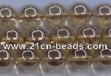 CNC503 15.5 inches 10mm round dyed natural white crystal beads