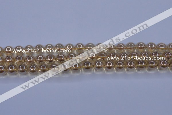 CNC503 15.5 inches 10mm round dyed natural white crystal beads