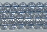 CNC509 15.5 inches 6mm round dyed natural white crystal beads