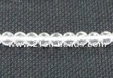 CNC51 15.5 inches 6mm faceted round grade A natural white crystal beads