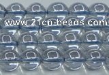 CNC510 15.5 inches 8mm round dyed natural white crystal beads