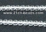 CNC58 15.5 inches 6mm round grade A natural white crystal beads