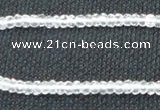 CNC68 2*4mm faceted rondelle grade A natural white crystal beads