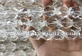 CNC806 14*18mm - 18*20mm faceted nuggets white crystal beads