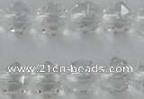 CNC88 15.5 inches 6mm faceted round natural white crystal beads