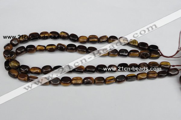 CNG01 15.5 inches 9*12mm nuggets yellow tiger eye gemstone beads