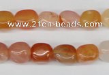 CNG06 15.5 inches 9*12mm nuggets agate gemstone beads