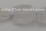 CNG1003 15.5 inches 15*25mm - 25*30mm nuggets white crystal beads