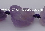 CNG1005 15.5 inches 15*25mm - 25*30mm nuggets amethyst gemstone beads