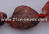 CNG1010 15.5 inches 15*25mm - 25*30mm nuggets red agate beads