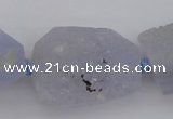 CNG1018 15.5 inches 18*25mm - 25*35mm nuggets blue chalcedony beads