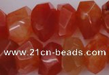 CNG1025 15.5 inches 10*14mm - 15*20mm faceted nuggets carnelian beads