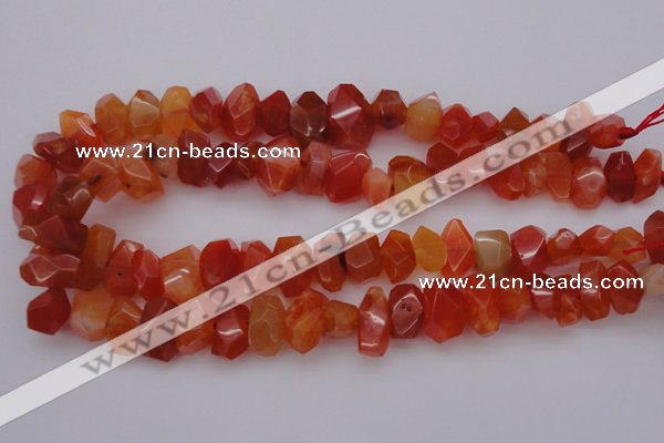 CNG1025 15.5 inches 10*14mm - 15*20mm faceted nuggets carnelian beads