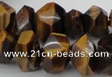 CNG1027 10*14mm - 15*20mm faceted nuggets yellow tiger eye beads