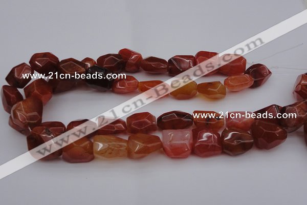 CNG1040 15.5 inches 13*18mm - 15*20mm faceted nuggets carnelian beads