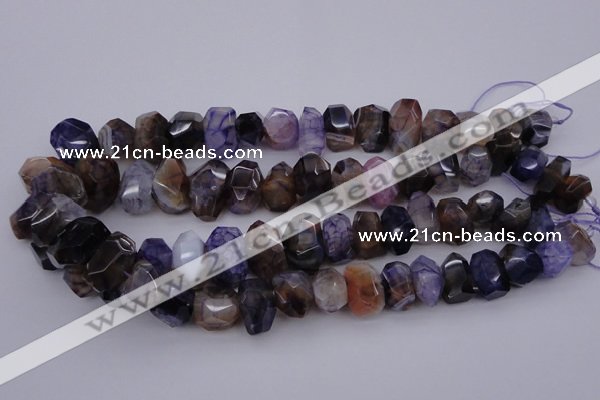 CNG1071 15.5 inches 10*14mm - 15*20mm faceted nuggets agate beads