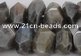 CNG1073 15.5 inches 12*16mm - 15*20mm faceted nuggets labradorite beads