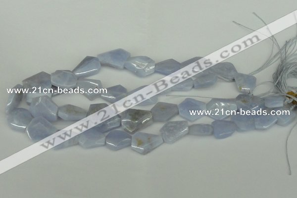 CNG1084 15.5 inches 15*20mm - 20*25mm freeform blue lace agate beads