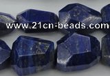 CNG1090 15.5 inches 15*20mm - 18*25mm faceted nuggets lapis lzuli beads