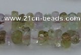 CNG1105 15.5 inches 5*8mm - 6*12mm faceted nuggets mixed quartz beads