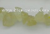 CNG1116 15.5 inches 8*12mm - 13*18mm nuggets lemon quartz beads