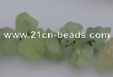 CNG1120 15.5 inches 8*12mm - 13*18mm nuggets green rutilated quartz beads