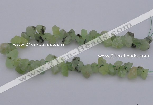 CNG1120 15.5 inches 8*12mm - 13*18mm nuggets green rutilated quartz beads