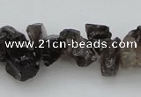 CNG1122 15.5 inches 8*12mm - 13*18mm nuggets smoky quartz beads