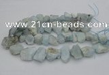 CNG1125 15.5 inches 12*16mm - 20*25mm nuggets aquamarine beads