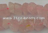 CNG1132 15.5 inches 8*12mm - 13*18mm nuggets rose quartz beads