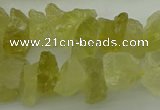 CNG1134 15.5 inches 8*12mm - 13*18mm nuggets lemon quartz beads