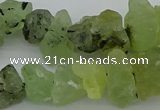 CNG1136 8*12mm - 13*18mm nuggets green rutilated quartz beads