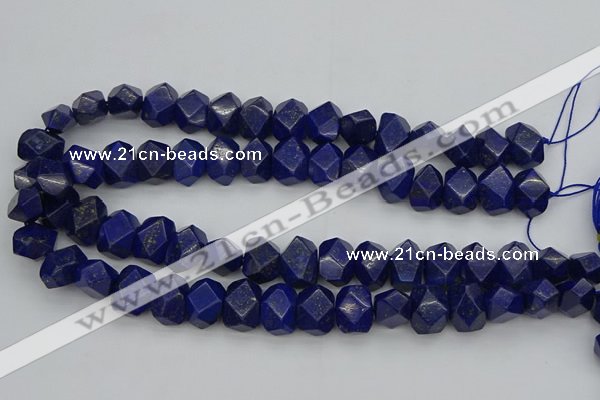 CNG1147 15.5 inches 10*14mm - 13*18mm faceted nuggets lapis lazuli beads