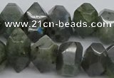 CNG1152 15.5 inches 10*14mm - 15*20mm faceted nuggets labradorite beads