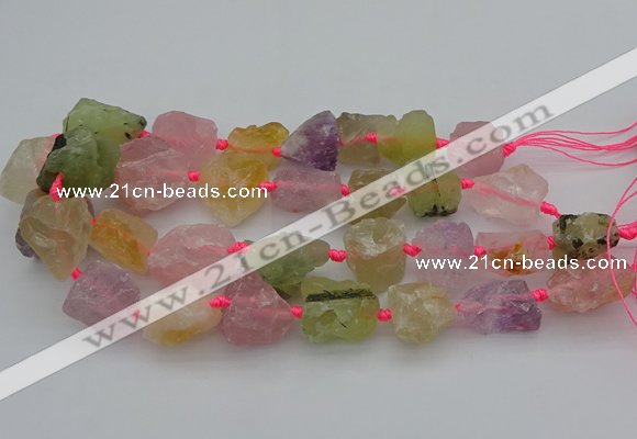 CNG1167 15.5 inches 15*25mm - 25*30mm nuggets mixed quartz beads