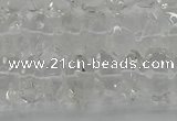 CNG1175 15.5 inches 6*14mm - 8*14mm nuggets white crystal beads