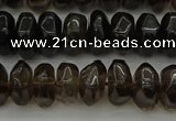 CNG1181 15.5 inches 6*14mm - 8*14mm nuggets smoky quartz beads