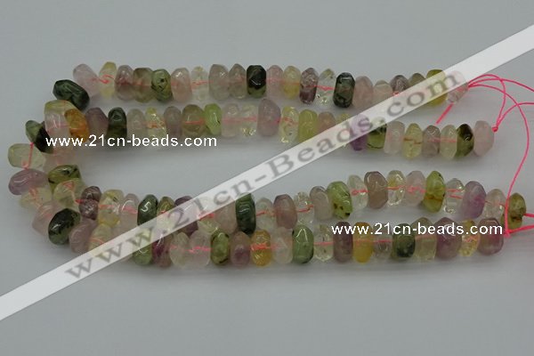 CNG1182 15.5 inches 6*14mm - 8*14mm nuggets mixed quartz beads