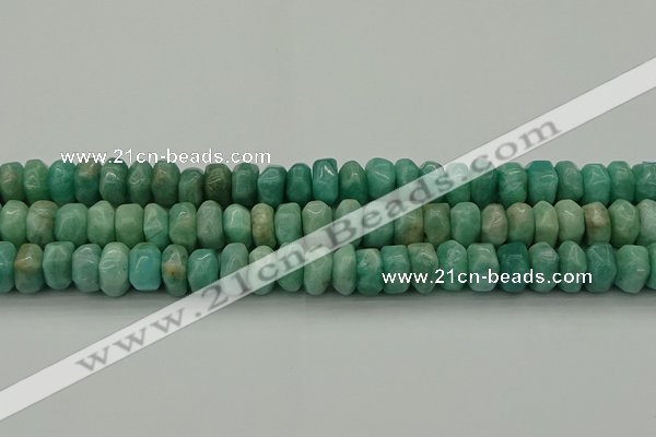 CNG1183 15.5 inches 6*14mm - 8*14mm nuggets amazonite beads