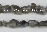 CNG12 15.5 inches 8*14mm nuggets labradorite gemstone beads