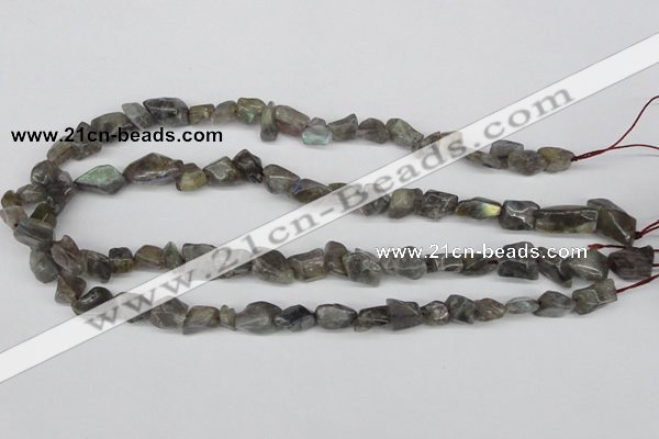 CNG12 15.5 inches 8*14mm nuggets labradorite gemstone beads