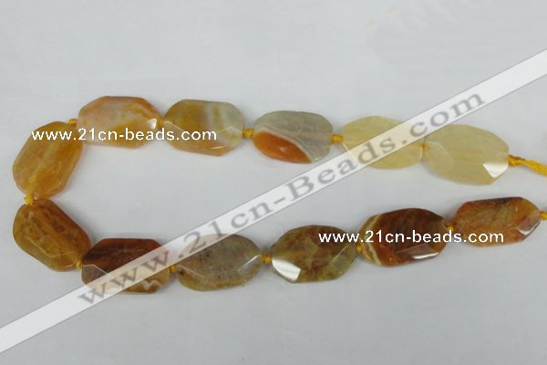 CNG1200 15.5 inches 20*30mm - 25*35mm freeform agate beads