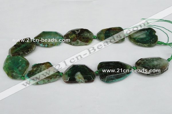 CNG1206 15.5 inches 20*30mm - 30*40mm freeform agate beads