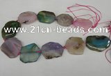 CNG1208 15.5 inches 25*35mm - 35*45mm freeform agate beads